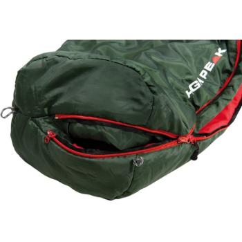 High Peak Mumienschlafsack Black Arrow ECO (dunkelgrün/rot)